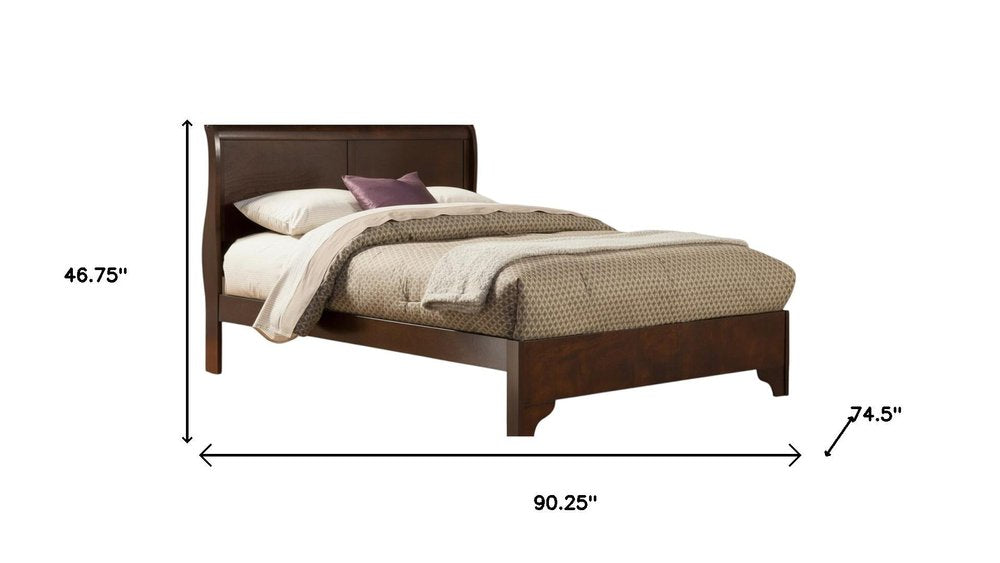 Brown Wood California King Bed Frame