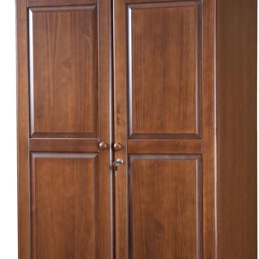 72" Coffee Solid Wood Two Door Two Drawer Combo Dresser