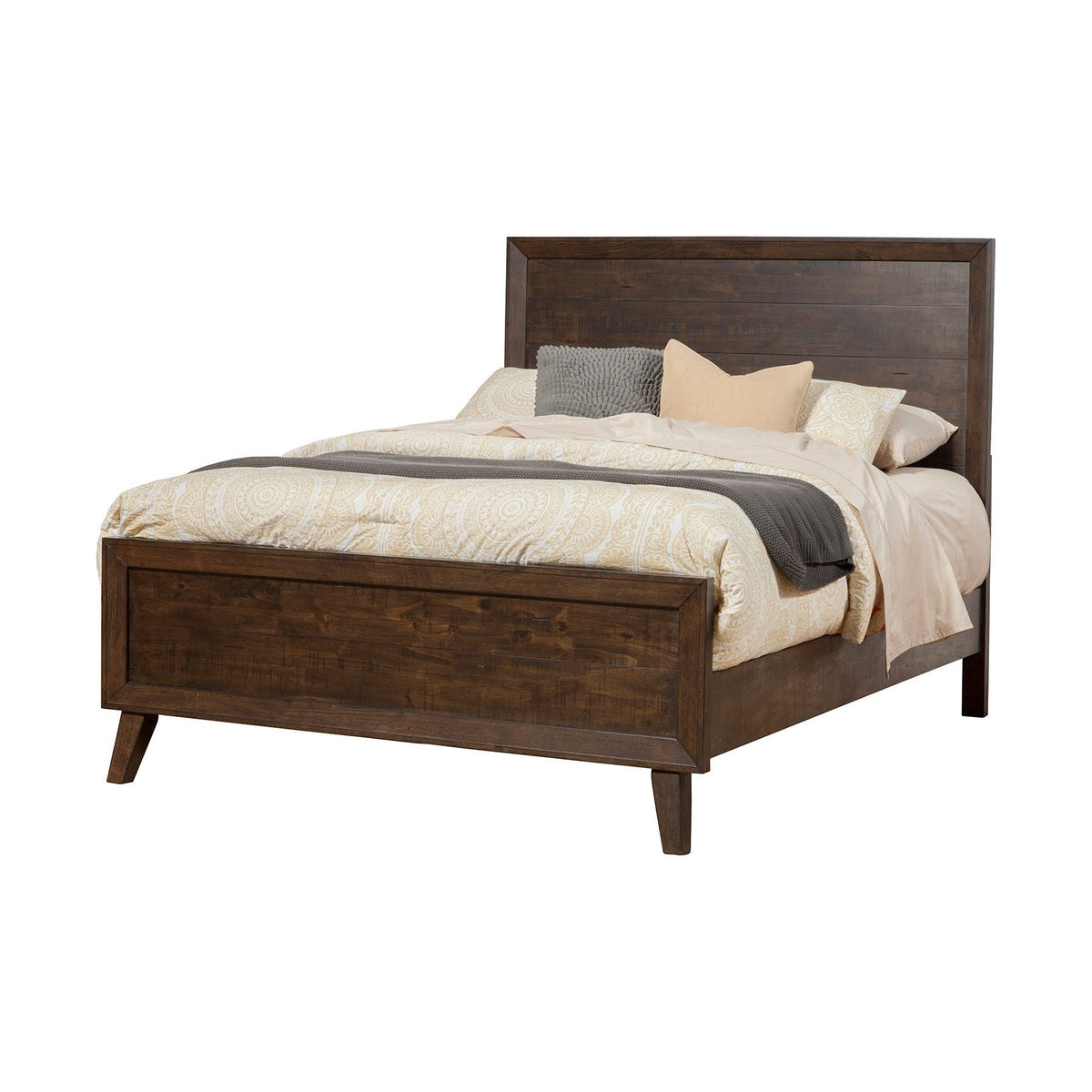 Alcott Queen Panel Bed, Tobacco