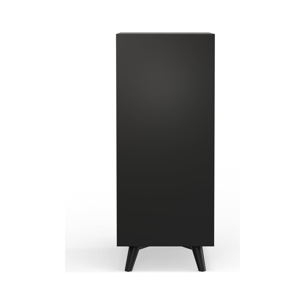Flynn Large Bar Cabinet w/Drop Down Tray, Black
