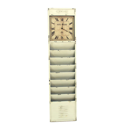 60" X 14" Off White Metal Hanging Wall Decor