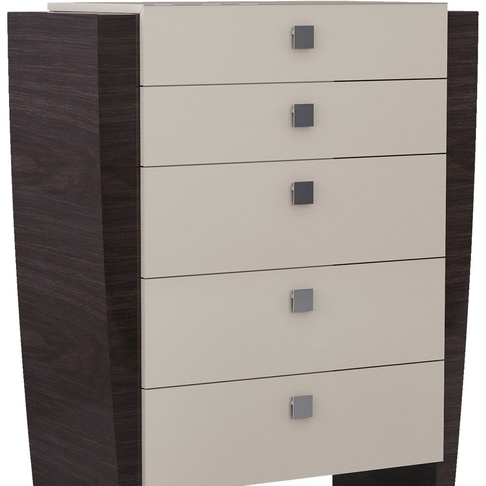 39" Beige Five Drawer