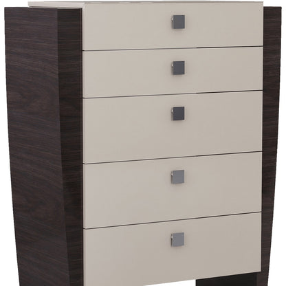 39" Beige Five Drawer