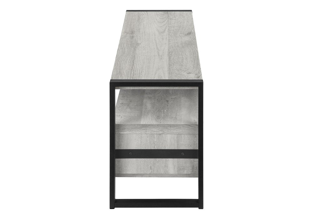 59" Black Cabinet Enclosed Storage TV Stand