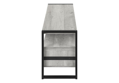 59" Black Cabinet Enclosed Storage TV Stand