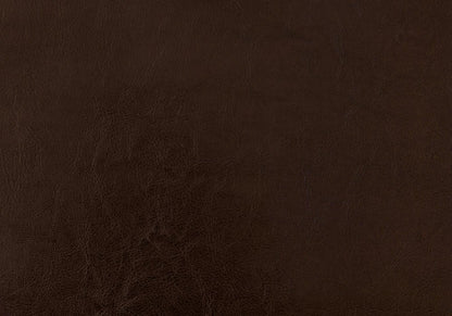 Brown Solid and Manufactured Wood Full Upholstered Faux Leather Bed Frame