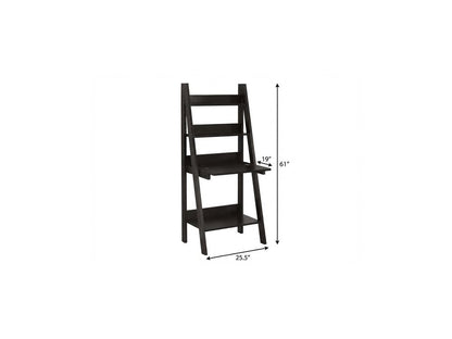 26" Taupe Wood Ladder Desk