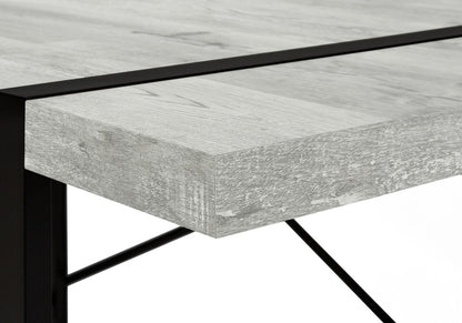 49" Gray and Black Computer Desk