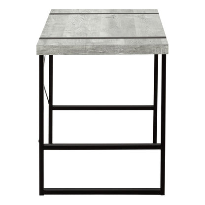 49" Gray and Black Computer Desk