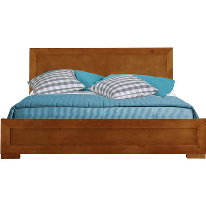 Oak Solid and Manufactured Wood Queen Bed Frame