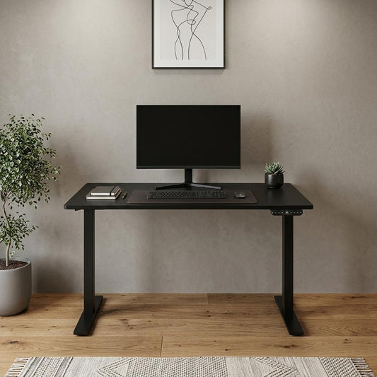 48" Adjustable Black Stainless Steel Standing Desk