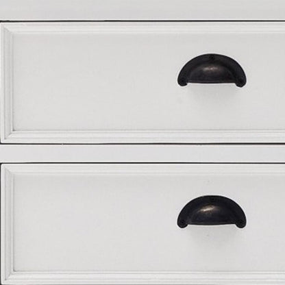 71" Classic White Entertainment Unit with Two Drawers