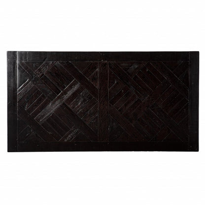 53" Natural and Black Wood Writing Desk