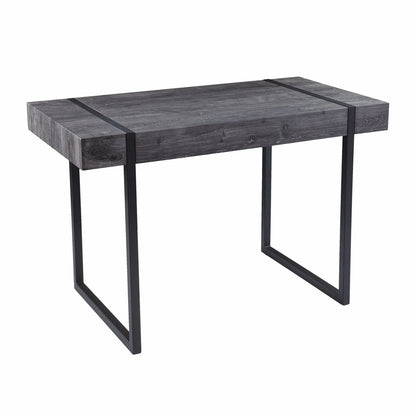 45" Black Wood Sled Writing Desk
