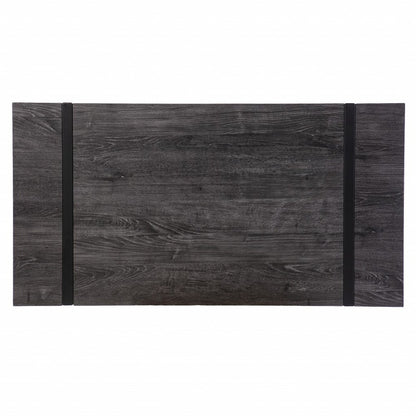 45" Black Wood Sled Writing Desk