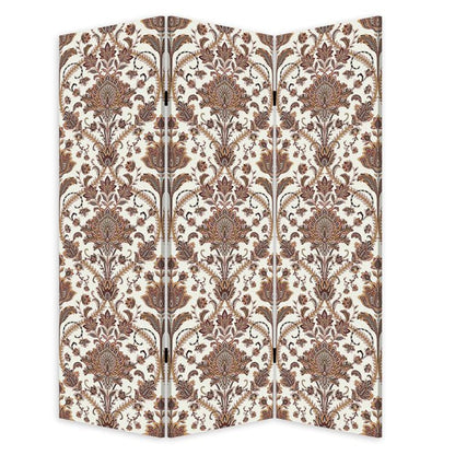72" Green Folding Three Panel Screen Room Divider