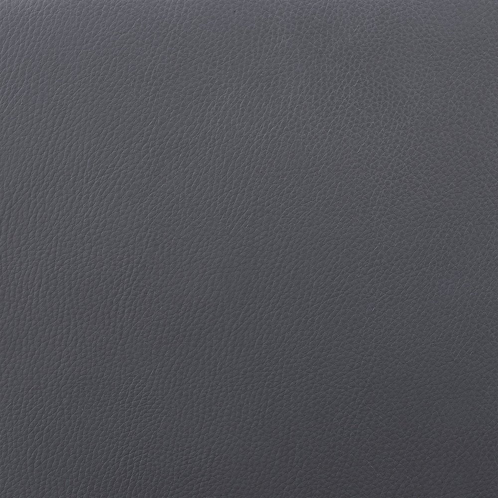 30" Gray And Black Fabric And Iron Bar Height Swivel Bar Chair