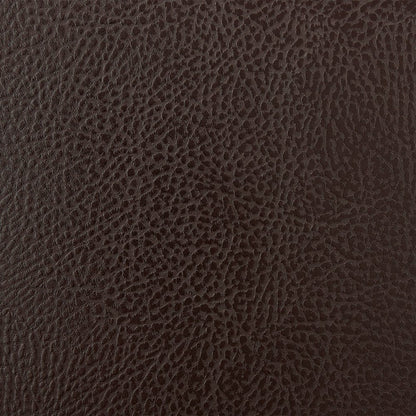 25" Chocolate And Gray Fabric And Faux Leather And Iron Low Back Counter Height Swivel Bar Chair