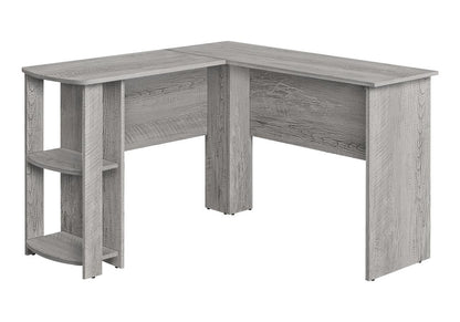 47" Gray Wood Corner Computer Desk