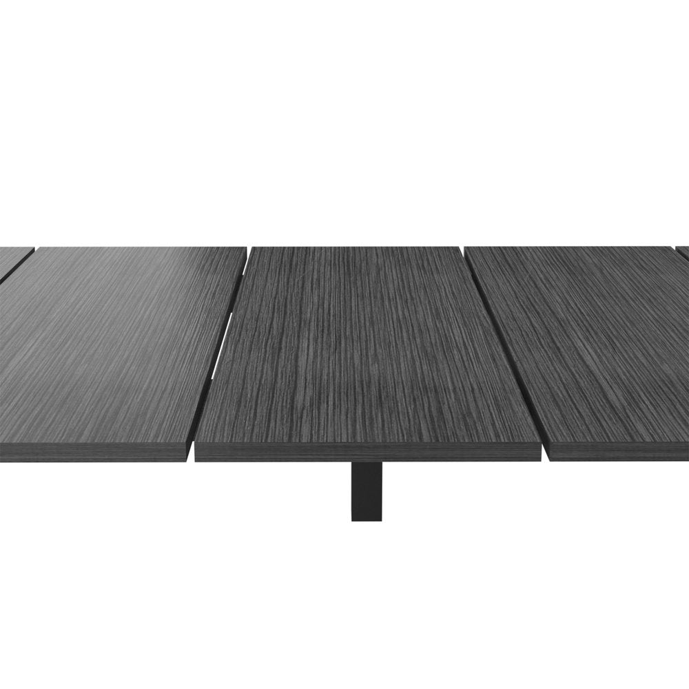 Smoky Black Wood Twin Bed Frame