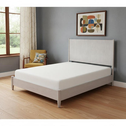 Gray Solid Wood Queen Bed Frame