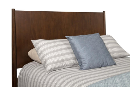 Brown Solid Wood Queen Bed Frame