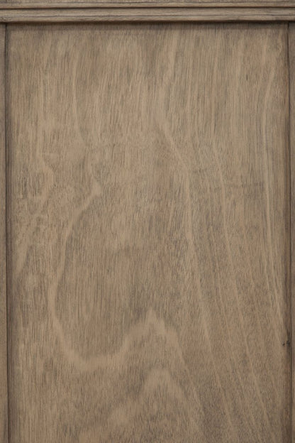 Brown Cross Back Solid Wood Full Bed Frame