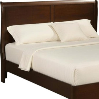 Brown Wood California King Bed Frame