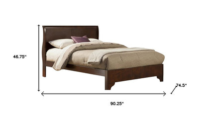 Brown Wood California King Bed Frame