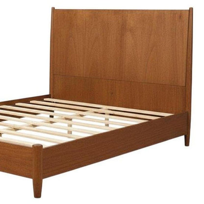 Brown Solid Wood Full Bed Frame