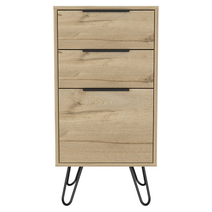47" Natural Wood Four Drawer Double Dresser