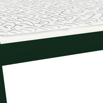 Dark Green Solid Wood Twin Bed Frame