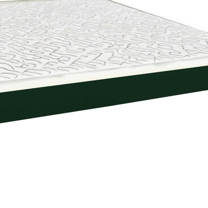 Dark Green Solid Wood Twin Bed Frame