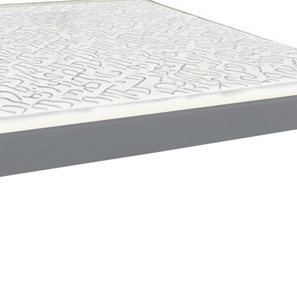 Gray Solid Wood Full Bed Frame