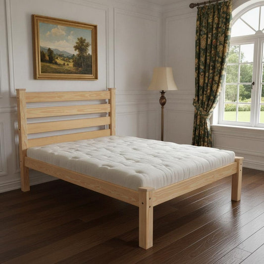 Natural Solid Wood Twin Bed Frame