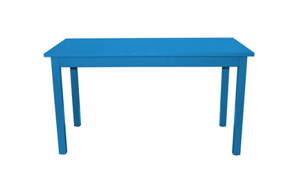 48" Caribbean Blue Solid Wood Dining Table