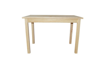 48" Natural Solid Wood Dining Table