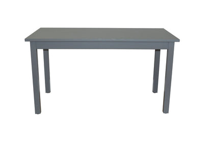60" Gray Solid Wood Dining Table