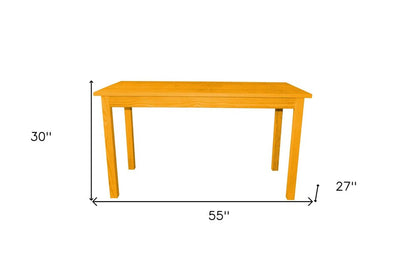 60" Goldenrod Solid Wood Dining Table