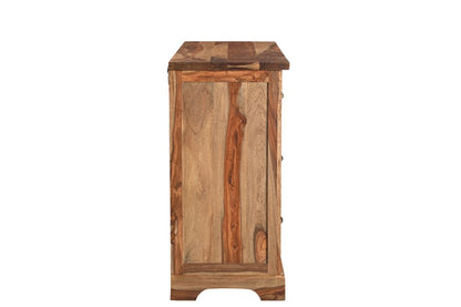 60" Brown Solid Wood Six Drawer Double Dresser