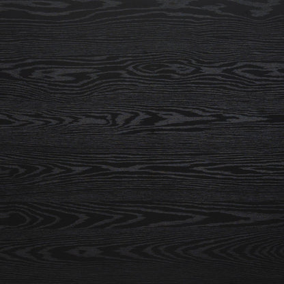 72" Black and Bronze Wood and Steel Dining Table