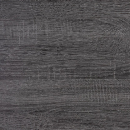 32" Black And Gray Wood Five Drawer Dresser