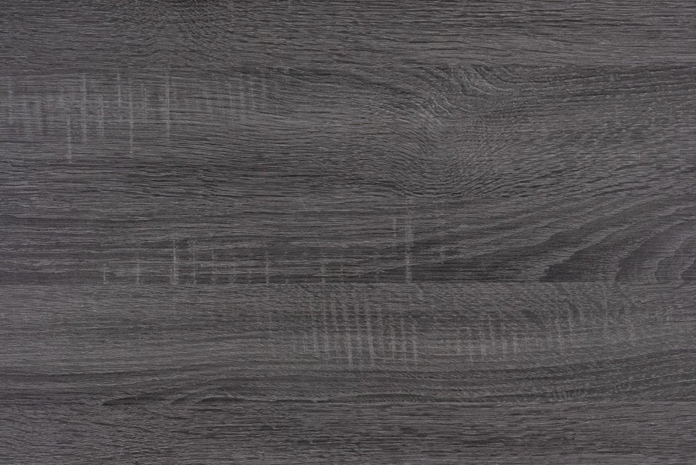 Gray and Black Wood King Bed Frame