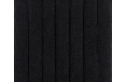 Set of Two Black Upholstered Velvet Dining Side Chairs