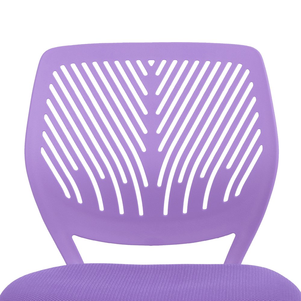 Pink and White Adjustable Height Swivel Rolling Office Chair