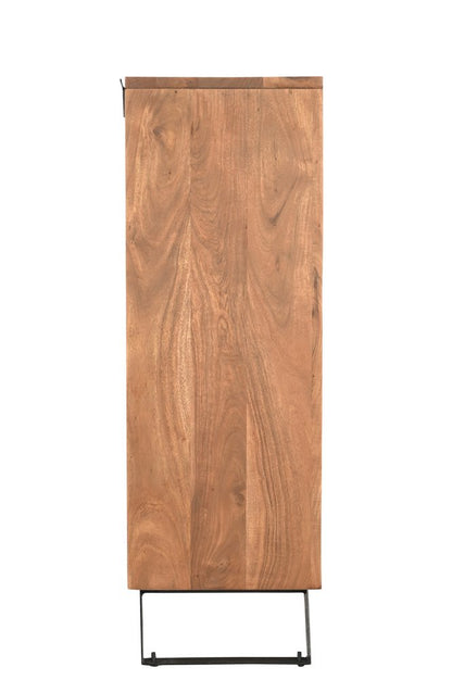 36" Natural Live Edge Solid Wood Six Drawer Dresser