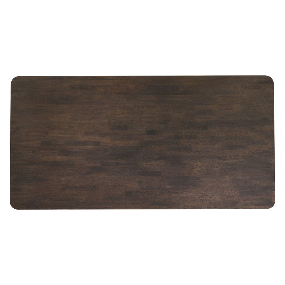79" Espresso Solid Wood Dining Table
