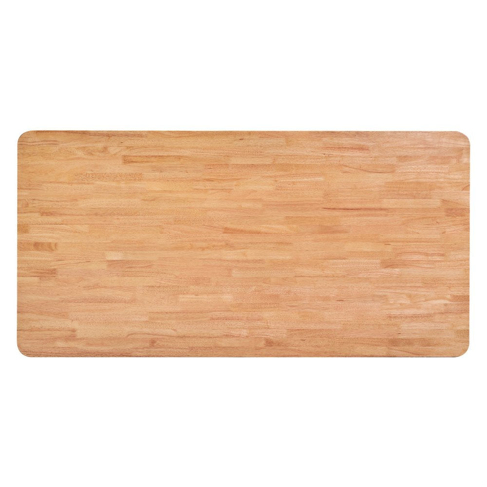 79" Natural Solid Wood Dining Table