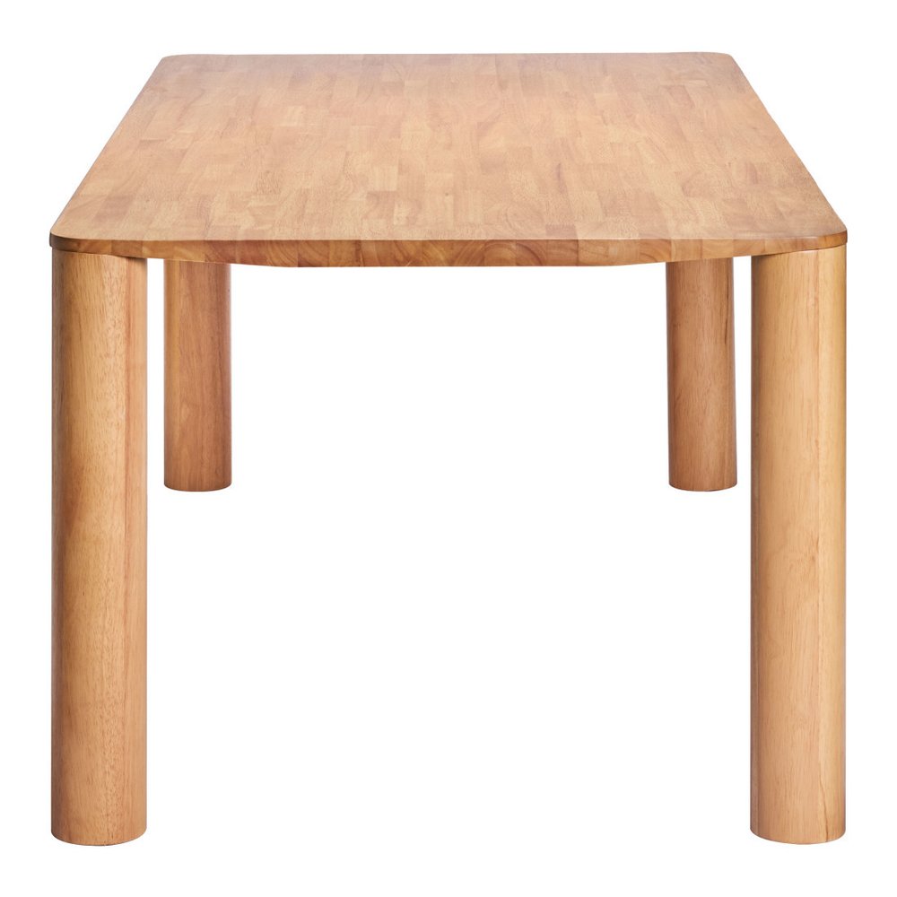 79" Natural Solid Wood Dining Table