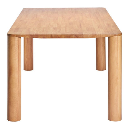79" Natural Solid Wood Dining Table